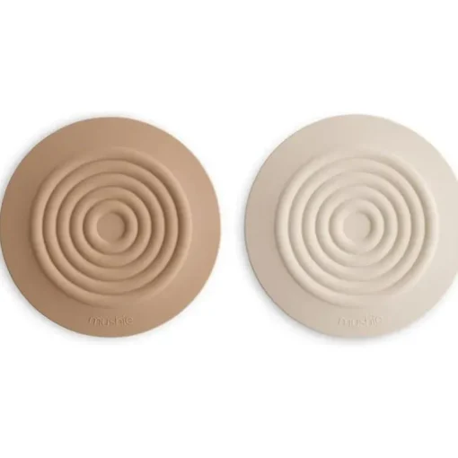 Mushie - Silicone Drain Stopper 2-Pk, Natural/Shifting Sand
