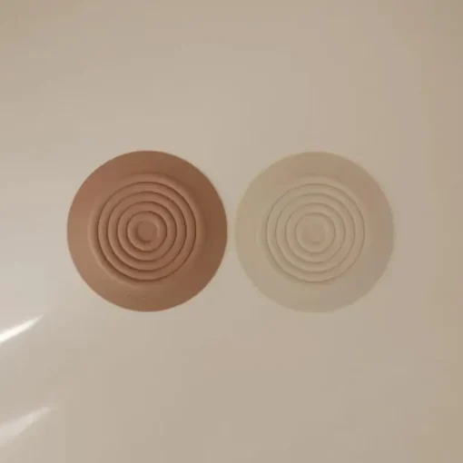 Mushie - Silicone Drain Stopper 2-Pk, Natural/Shifting Sand
