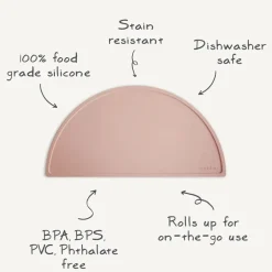 Mushie - Silicone Place Mat, Blush
