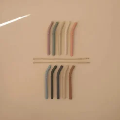 Mushie - Silicone Replacement Straws, Petal