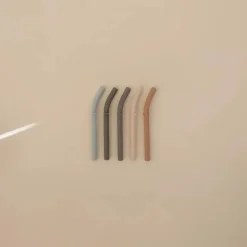 Mushie - Silicone Replacement Straws, Petal