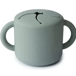 Mushie - Silicone Snack Cup, Cambridge Blue