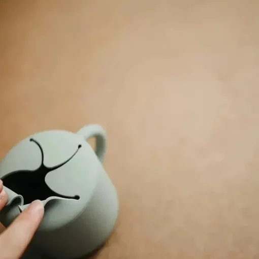 Mushie - Silicone Snack Cup, Cambridge Blue