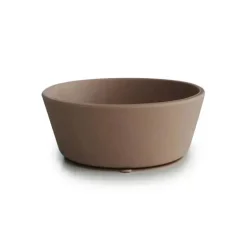 Mushie - Tigela de Sucção de Silicone Bebê - Natural
