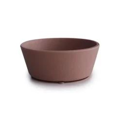 Mushie - Tigela de Sucção de Silicone Bebê - Nublado Malva