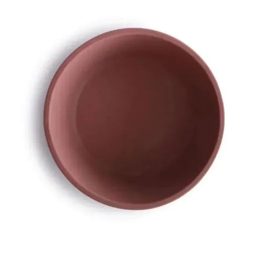 Mushie - Tigela de Sucção de Silicone, Woodchuck