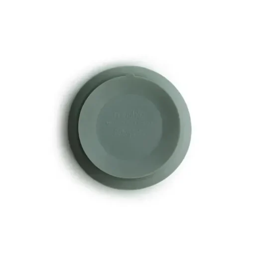 Mushie - Tigela de Sucção de Silicone Bebê - Cambridge Blue