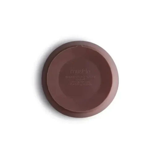 Mushie - Tigela de Sucção de Silicone Bebê - Nublado Malva