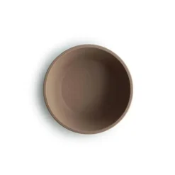 Mushie - Tigela de Sucção de Silicone Bebê - Natural