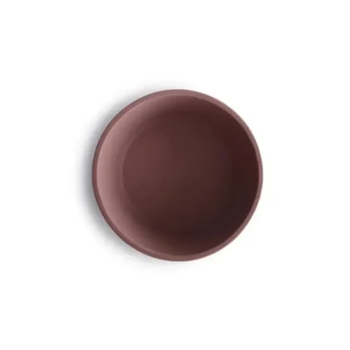 Mushie - Tigela de Sucção de Silicone Bebê - Nublado Malva