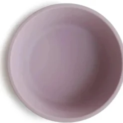 Mushie - Tigela de Sucção para Bebê de Silicone, Lilás Suave