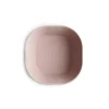 Mushie - Tigela quadrada para bebê - Conjunto de 2 - Blush