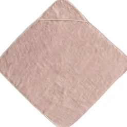 Mushie - toalha com capuz de algodão orgânico para bebê, blush