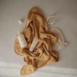 Mushie - Toalha de Algodão Orgânico para Bebês, Amarelo Outono