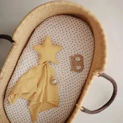 Mushie Lovely Cobertor Estrela Lovey - Amarelo Outono