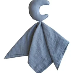 Mushie Lovely Cobertor Moon Lovey - Tradewinds Blue