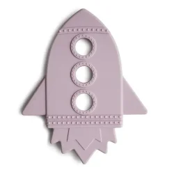 Mushie Silicone Mordedor Foguete Macio Lilás