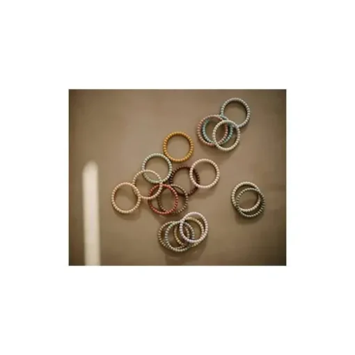 Mushie Silicone Pearl Teether Bracallets Suave/Terracota/Pervinca