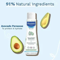 Mustela - Banho de Espuma Multissensorial para Bebé com Abacate Natural