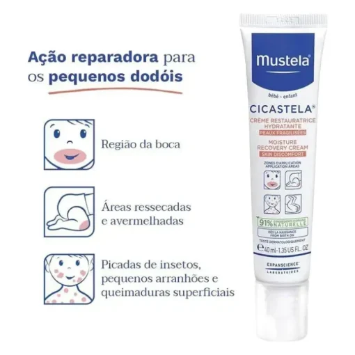 Mustela - Creme Recuperador de Umidade Cicastela