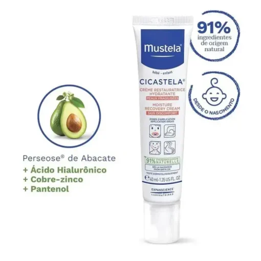Mustela - Creme Recuperador de Umidade Cicastela