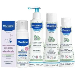 Mustela - Cuidados essenciais para a pele do bebê e hora do banho