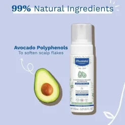 Mustela - Shampoo Espuma Bebê para Recém-Nascidos, 5Oz