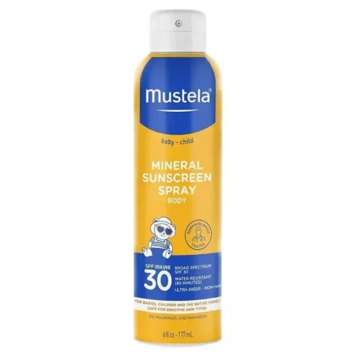 Mustela - Spray Protetor Solar Mineral SPF 30, 6 Oz
