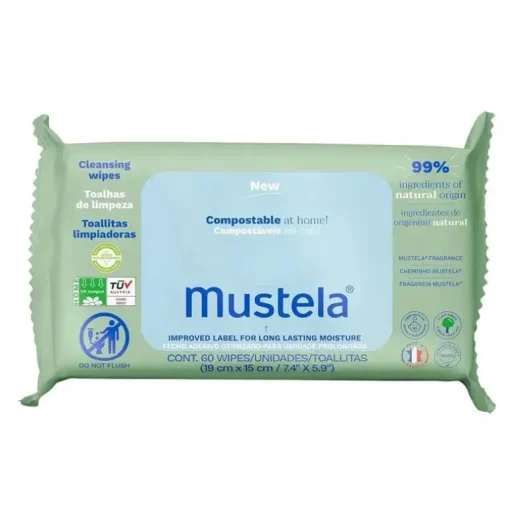Mustela - Toalhetes de limpeza compostáveis