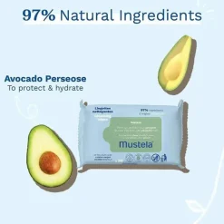 Mustela - Toalhetes de Limpeza Bebé 20Ct com Abacate Natural