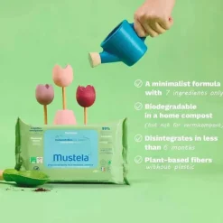 Mustela - Toalhetes de limpeza compostáveis
