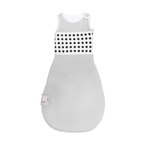 Nanit - Saco de dormir para respiração, saco de dormir para bebê 100% algodão. 3-6 meses, cinza seixo