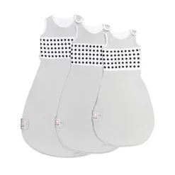 Nanit - Saco de dormir para respiração, saco de dormir para bebê 100% algodão. 3-6 meses, cinza seixo