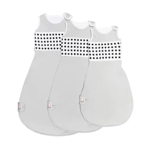 Nanit - Saco de dormir para respiração, saco de dormir para bebê 100% algodão. 3-6 meses, cinza seixo