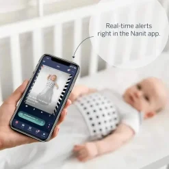 Nanit - Saco de dormir para respiração, saco de dormir para bebê 100% algodão. 3-6 meses, cinza seixo
