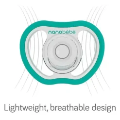 Nanobebe - 4 unidades de chupetas flexíveis ativas rosa e brancas para bebês 4/36M