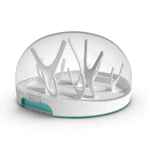 Nanobebe - Esterilizador a vapor para micro-ondas, azul-petróleo