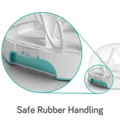 Nanobebe - Esterilizador a vapor para micro-ondas, azul-petróleo
