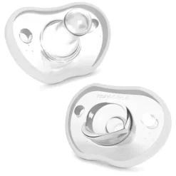Nanobebe - Flexy Pacifier 2Pk, White (0-3 months)
