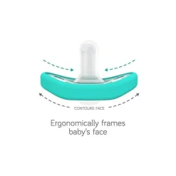 Nanobebe - Flexy Pacifier 2Pk, White (0-3 months)