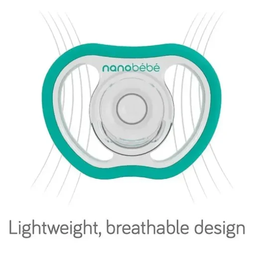 Nanobebe - 4Pk Chupetas Flexy Active Pretas e Cinza para Bebês 4/36M