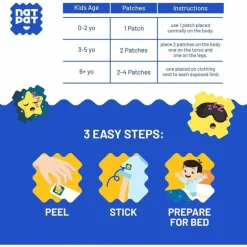 Natpat - Sleepypatch | Natural Sleep Stickers For Kids & Babies