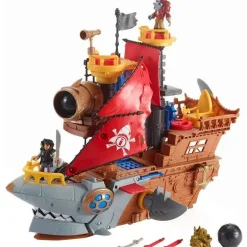 Navio pirata Fisher-Price Imaginext Shark Bite, multicolorido