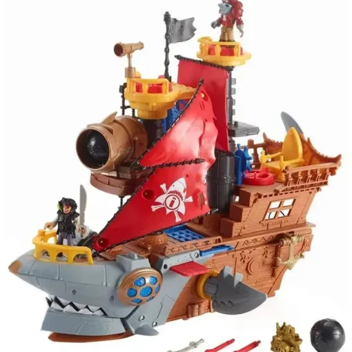Navio pirata Fisher-Price Imaginext Shark Bite, multicolorido