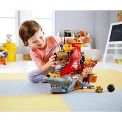 Navio pirata Fisher-Price Imaginext Shark Bite, multicolorido