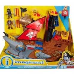 Navio pirata Fisher-Price Imaginext Shark Bite, multicolorido