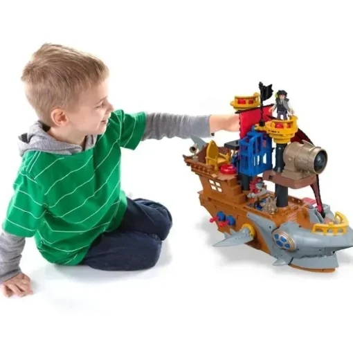 Navio pirata Fisher-Price Imaginext Shark Bite, multicolorido