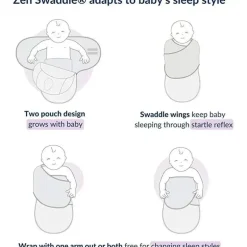 Nested Bean - Zen Swaddle Classic, O Me O My