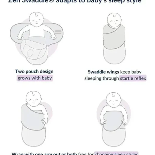 Nested Bean - Zen Swaddle Classic, O Me O My