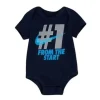 Nike Baby - Body Manga Curta 1 Desde o Início, Azul Marinho Meia-Noite